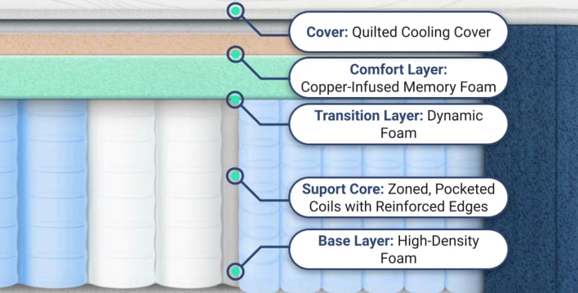 Best Mattress of 2025 - Best Mattress for Back Pain - Bear Elite Hybrid - 2