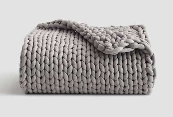Best Weighted Blankets of 2025 - Best All-Season - Quince Chunky Knit Weighted Blanket